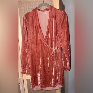 YFB Velvet Wrap Dress